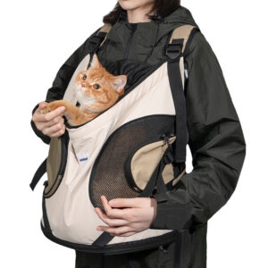 Hands-Free Pet Carrier Backpack - Comfortable & Breathable for Small Dogs & Cats