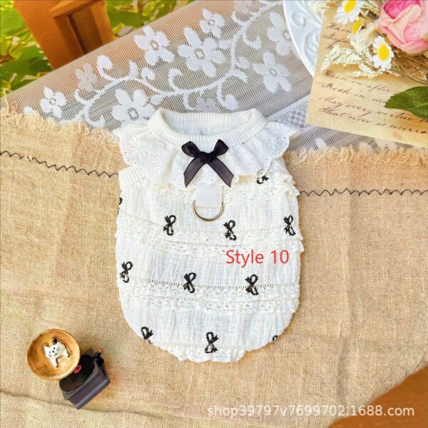 Summer Pet Dresses 3-Pack - Floral Princess Outfits for Small Dogs & Cats Short Description: 3 lightweight breathable dresses with adjustable straps. Perfect for summer! Free shipping worldwide. - 图片 15