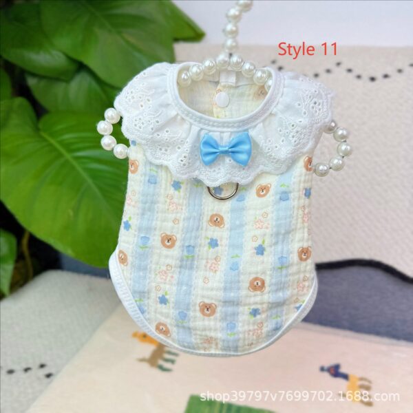 Summer Pet Dresses 3-Pack - Floral Princess Outfits for Small Dogs & Cats Short Description: 3 lightweight breathable dresses with adjustable straps. Perfect for summer! Free shipping worldwide. - 图片 14