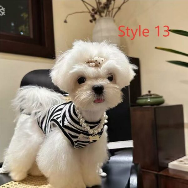 Summer Pet Dresses 3-Pack - Floral Princess Outfits for Small Dogs & Cats Short Description: 3 lightweight breathable dresses with adjustable straps. Perfect for summer! Free shipping worldwide. - 图片 12