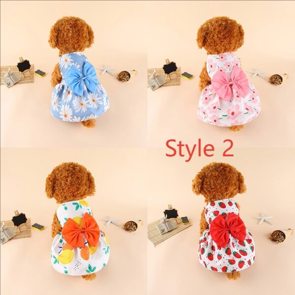 Summer Pet Dresses 3-Pack - Floral Princess Outfits for Small Dogs & Cats Short Description: 3 lightweight breathable dresses with adjustable straps. Perfect for summer! Free shipping worldwide. - 图片 24