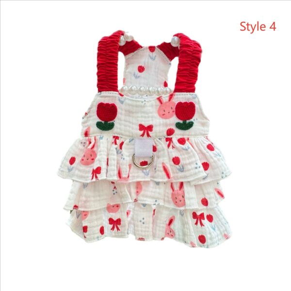 Summer Pet Dresses 3-Pack - Floral Princess Outfits for Small Dogs & Cats Short Description: 3 lightweight breathable dresses with adjustable straps. Perfect for summer! Free shipping worldwide. - 图片 21