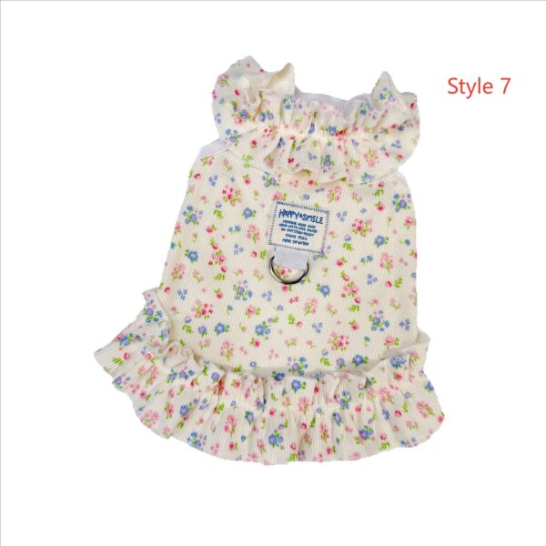 Summer Pet Dresses 3-Pack - Floral Princess Outfits for Small Dogs & Cats Short Description: 3 lightweight breathable dresses with adjustable straps. Perfect for summer! Free shipping worldwide. - 图片 18