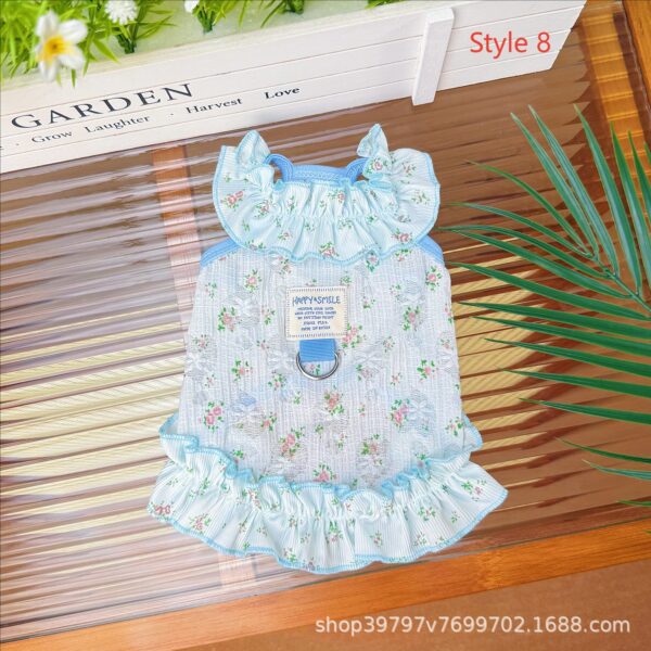 Summer Pet Dresses 3-Pack - Floral Princess Outfits for Small Dogs & Cats Short Description: 3 lightweight breathable dresses with adjustable straps. Perfect for summer! Free shipping worldwide. - 图片 17
