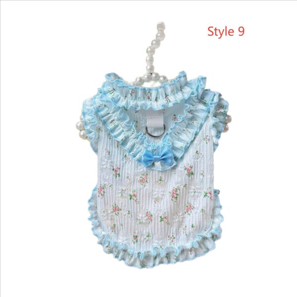 Summer Pet Dresses 3-Pack - Floral Princess Outfits for Small Dogs & Cats Short Description: 3 lightweight breathable dresses with adjustable straps. Perfect for summer! Free shipping worldwide. - 图片 16