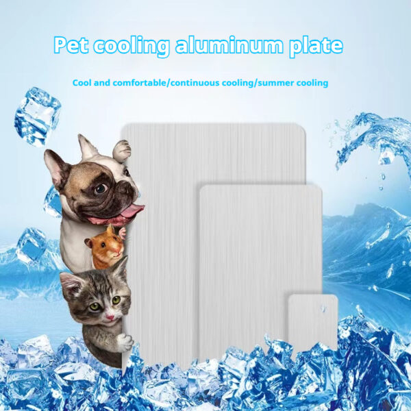 Durable & Scratch-Resistant Aluminum Cooling Plate for Pets - Summer Heat Relief Pad for Rabbits, Hamsters, Cats Outdoors