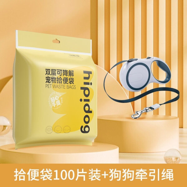 Biodegradable Dog Waste Bags - Extra Thick Double Layer Leakproof Design | Scented Odor Control for Dogs & Cats, Portable Summer Essential - 图片 6