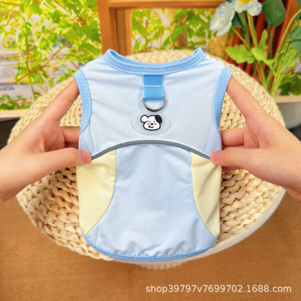 Cooling Vest for Cats Dogs Breathable Mesh Summer Pet Clothes Lightweight Chill Fabric Sun Protection Ragdoll Bichon Frise - 图片 3