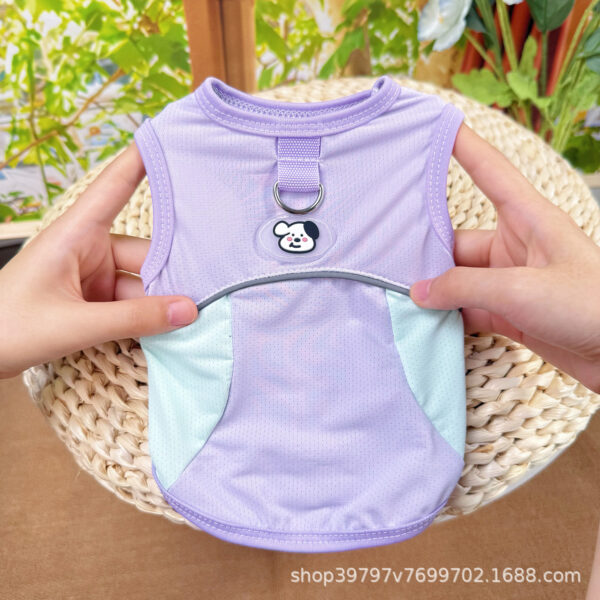 Cooling Vest for Cats Dogs Breathable Mesh Summer Pet Clothes Lightweight Chill Fabric Sun Protection Ragdoll Bichon Frise - 图片 2