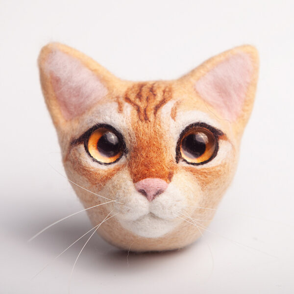 Beginner Cat Felting Kit - DIY Wool Plush Toy with Stable Base & Summer Craft Gift - 图片 14