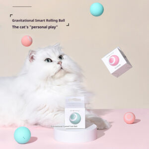 Interactive Cat Roller Ball Toy - Self-Rolling Motion-Activated for Engaging Indoor Playtime (Fun for Cats)