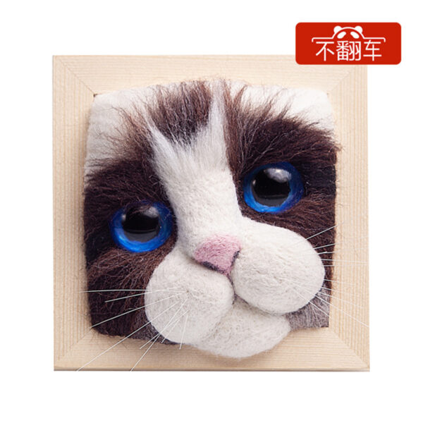 Beginner Cat Felting Kit - DIY Wool Plush Toy with Stable Base & Summer Craft Gift - 图片 6