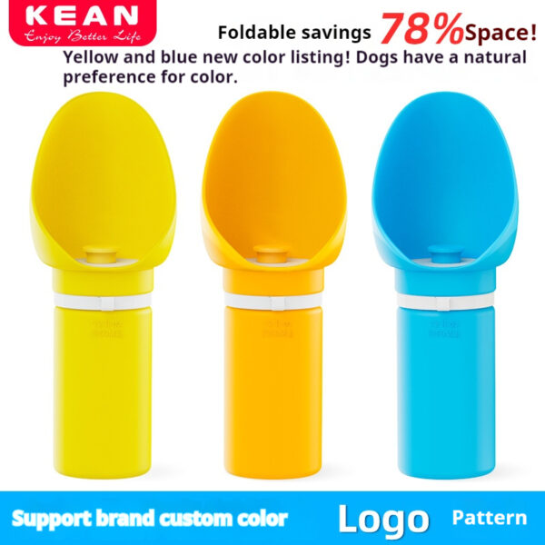 Portable Dog Water Bottle Leak Proof - Collapsible Travel Bowl for Summer Outdoor Walking, Hiking & Travel - 图片 3