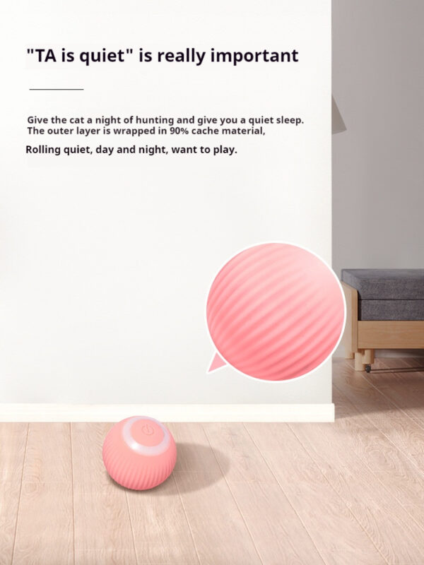 Interactive Cat Roller Ball Toy - Self-Rolling Motion-Activated for Engaging Indoor Playtime (Fun for Cats) - 图片 3