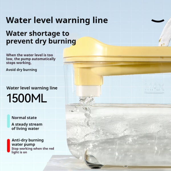 Automatic Pet Water Fountain: 3.2L Large Capacity, Triple Filter, Circulating Fresh Water for Cats & Dogs (Summer Essential) - 图片 5
