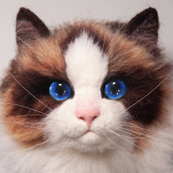 Beginner Cat Felting Kit - DIY Wool Plush Toy with Stable Base & Summer Craft Gift - 图片 22