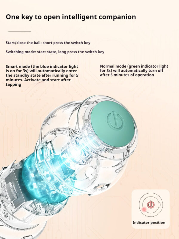 Interactive Cat Roller Ball Toy - Self-Rolling Motion-Activated for Engaging Indoor Playtime (Fun for Cats) - 图片 4