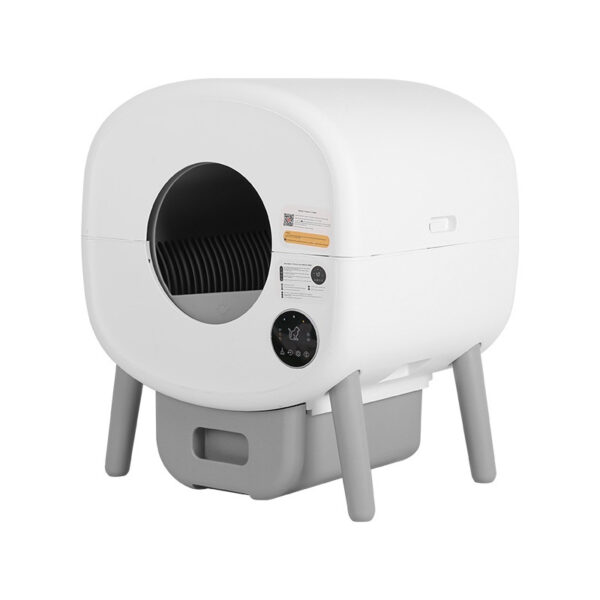Enclosed Self-Cleaning Cat Litter Box - Large Capacity AutoScooper, Odor-Free Waste Disposal with APP Control & Trash Bags Included - 图片 6