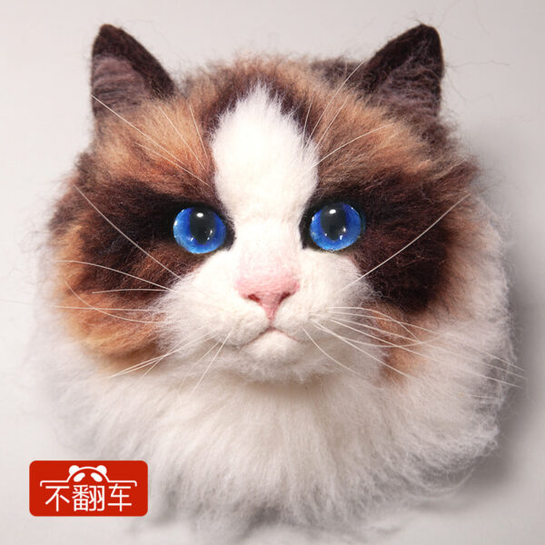 Beginner Cat Felting Kit - DIY Wool Plush Toy with Stable Base & Summer Craft Gift - 图片 20