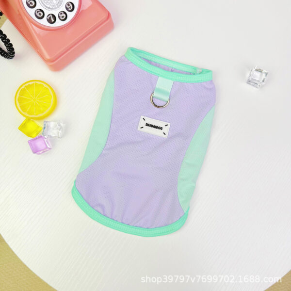 Cooling Vest for Cats Dogs Breathable Mesh Summer Pet Clothes Lightweight Chill Fabric Sun Protection Ragdoll Bichon Frise - 图片 7