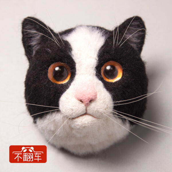 Beginner Cat Felting Kit - DIY Wool Plush Toy with Stable Base & Summer Craft Gift - 图片 19
