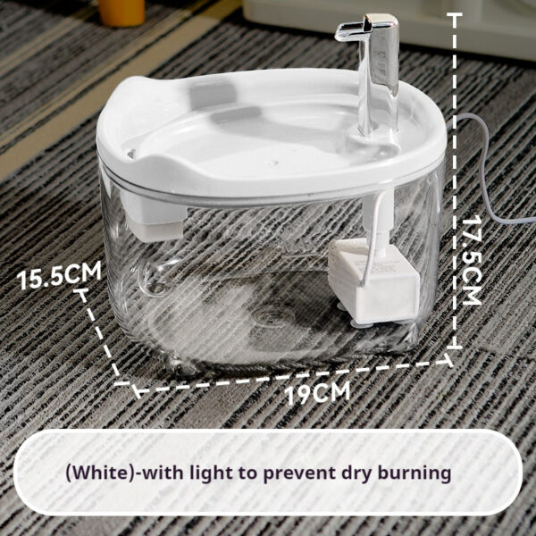 Automatic Pet Water Fountain: 3.2L Large Capacity, Triple Filter, Circulating Fresh Water for Cats & Dogs (Summer Essential) - 图片 10