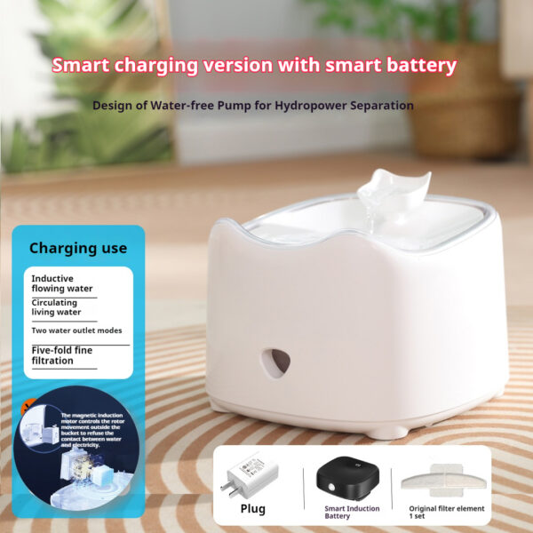 Summer Hydration Pro: Automatic Cat & Dog Water Fountain & Filter Combo - Ultra-Quiet Pump, Fresh Circulating Water, Multi Plug Options - 图片 8