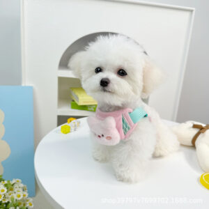 Summer Dog Cat Harness Vest with 3D Plush Toy, Adjustable Reflective Pet Lead, Free Leash Included - Wholesale Bulk Pack