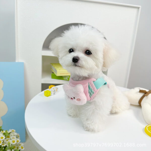 Summer Dog Cat Harness Vest with 3D Plush Toy, Adjustable Reflective Pet Lead, Free Leash Included - Wholesale Bulk Pack